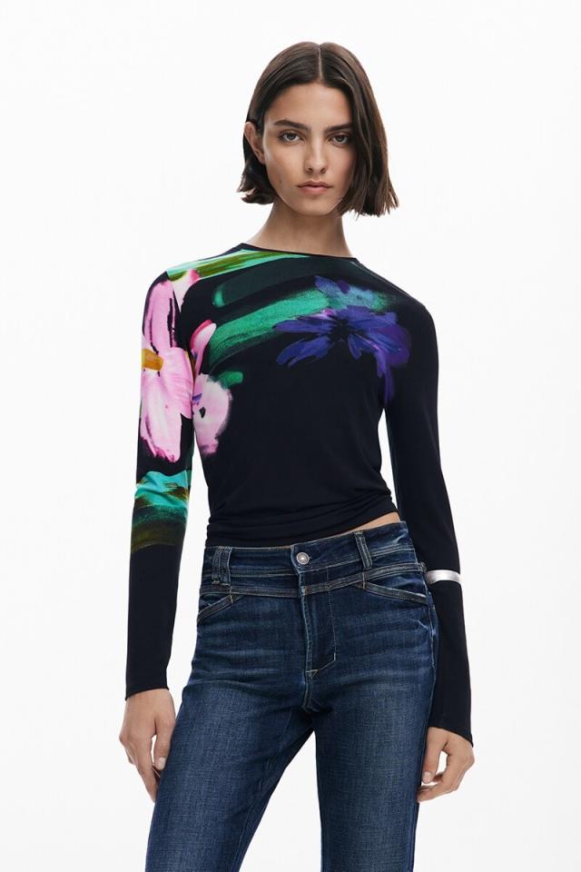 デシグアル（Desigual）/【6サイズ展開/34/44】ウォッシュドフレアジーンズ