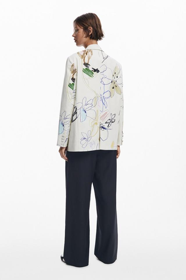 デシグアル（Desigual）/【5サイズ展開/XS/XL】フラワーアーティープリントジャケット_3