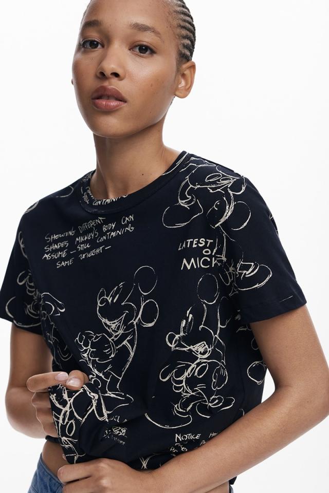 デシグアル（Desigual）/【5サイズ展開/XS/XL】ミッキースケッチ風Tシャツ_6