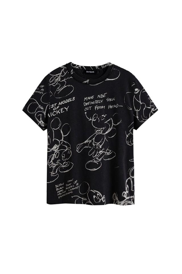 デシグアル（Desigual）/【5サイズ展開/XS/XL】ミッキースケッチ風Tシャツ_8
