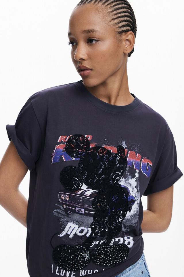 デシグアル（Desigual）/【5サイズ展開/XS/XL】ミッキーカーTシャツ