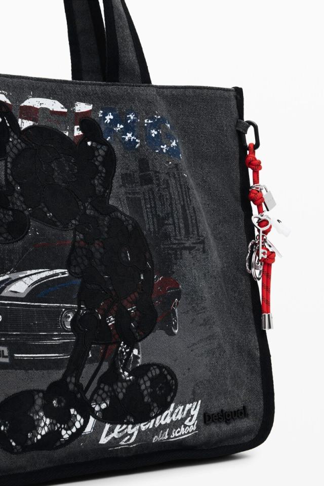 デシグアル（Desigual）/【A4収納可/大容量】ミッキーデニムトートバッグ