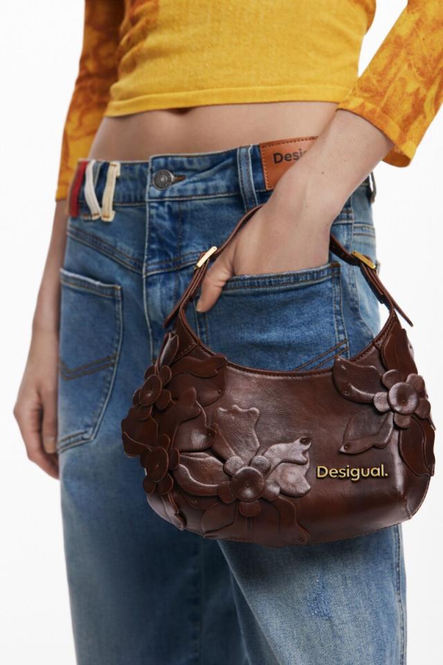 デシグアル（Desigual）/【2WAY】ショルダーストラップ付フラワーアップリケバッグ 卒業式 入学式 セレモニー_1