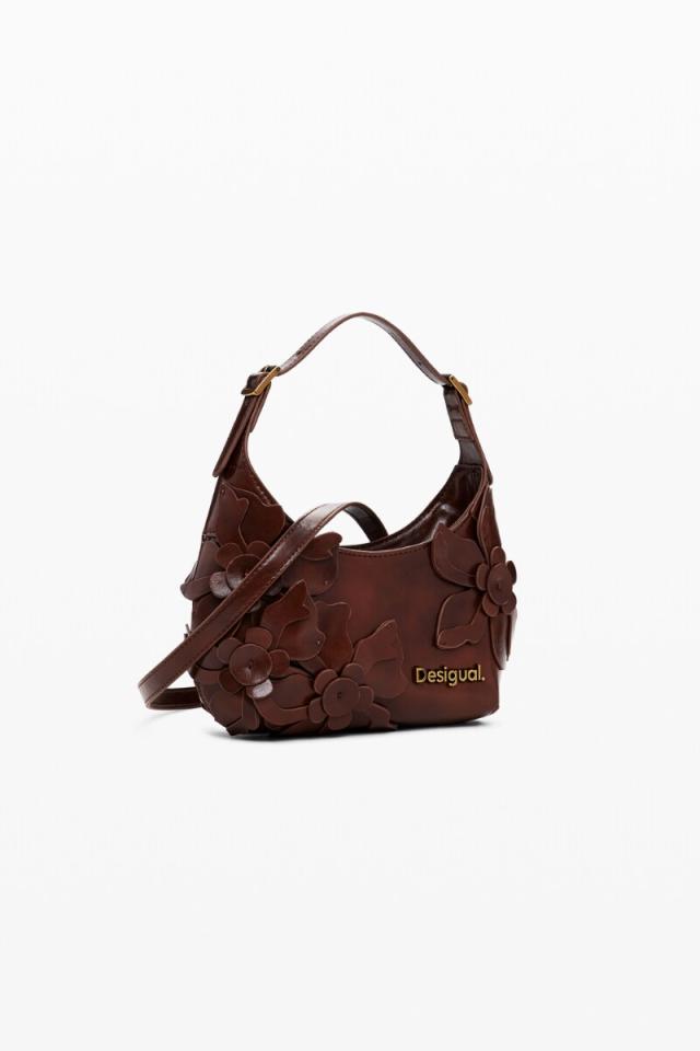 デシグアル（Desigual）/【2WAY】ショルダーストラップ付フラワーアップリケバッグ 卒業式 入学式 セレモニー_3