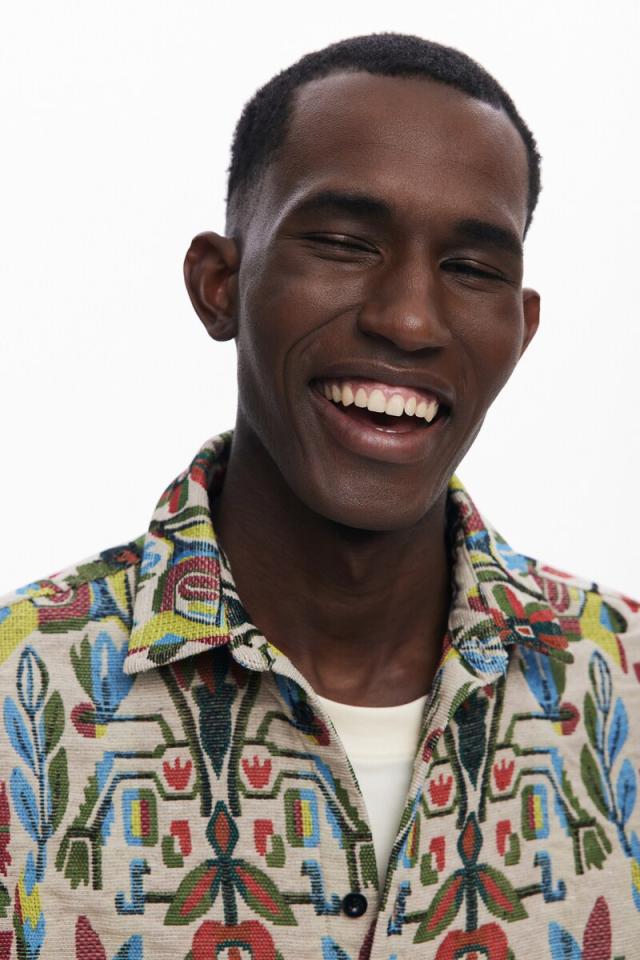 デシグアル（Desigual）/【4サイズ展開/S/XL】エスニック柄の長袖シャツ