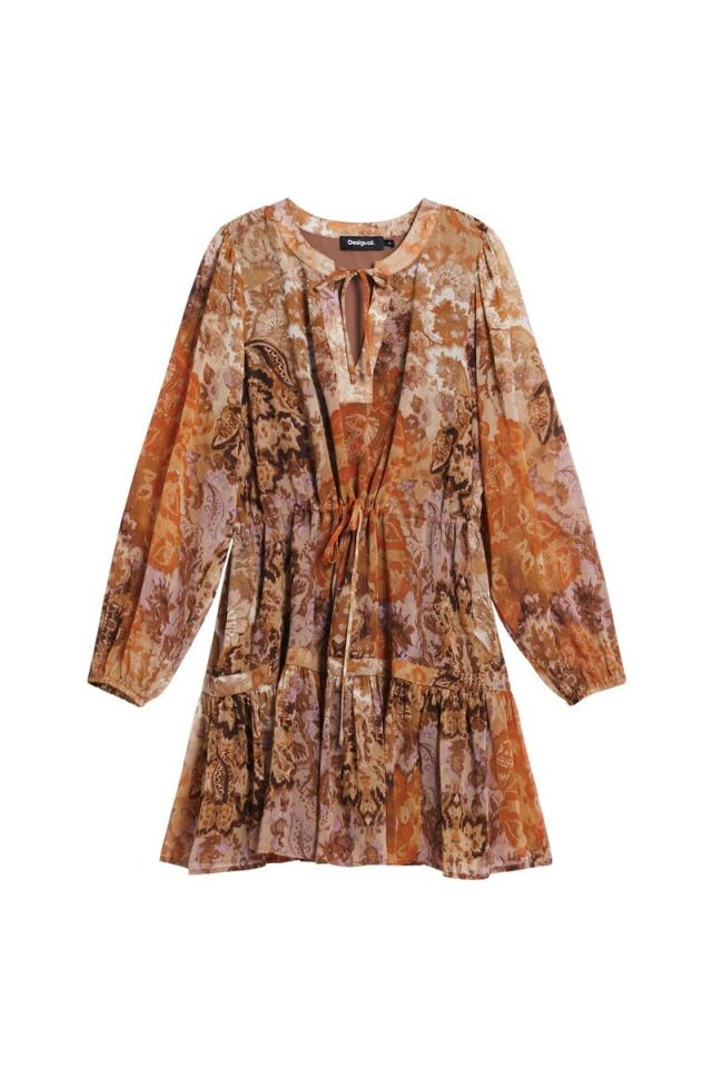 デシグアル（Desigual）/【5サイズ展開/XS/XL】ボーホーペイズリードレス_4