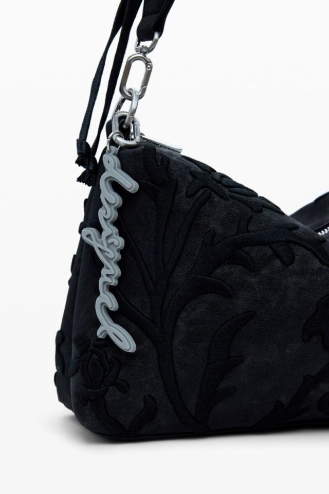 デシグアル（Desigual）/【2WAY】3Dフラワーエンボス加工ハンドバッグ デシグアル（Desigual）/【2WAY】3Dフラワーエンボス加工ショルダーバッグ