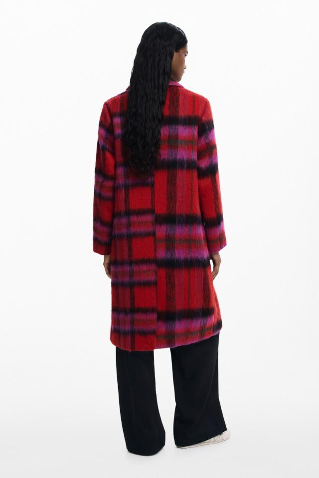 デシグアル（Desigual）/【羊毛混/5サイズ展開/XS/XL】タータンチェック柄チェスターコート_2