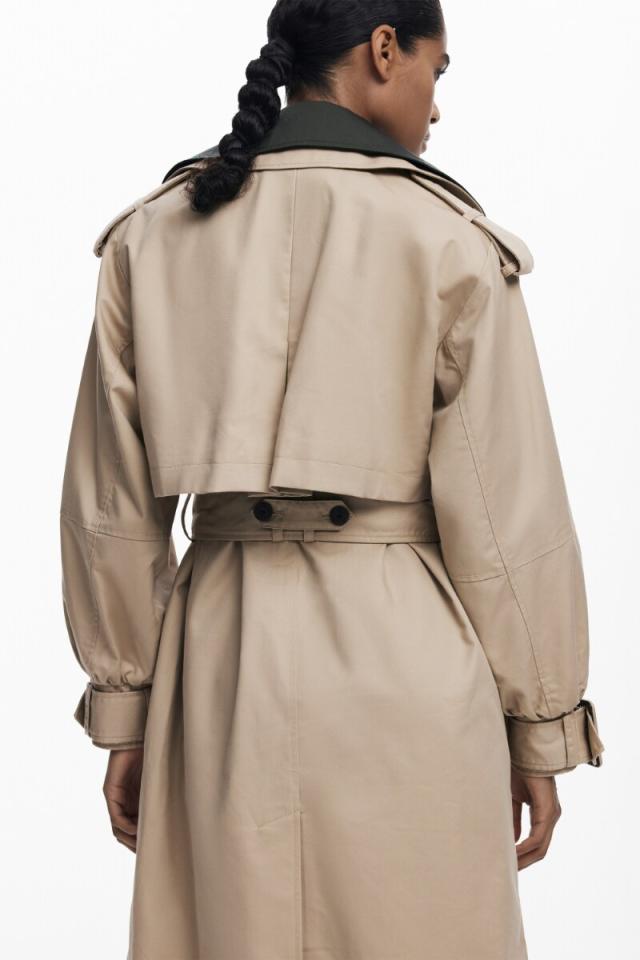 デシグアル（Desigual）/【5サイズ展開/XS/XL】ダブルラペルのトレンチ