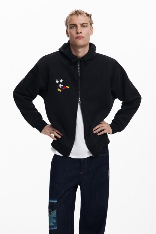デシグアル（Desigual）/【4サイズ展開/S/XL】ミッキーマウスジッパー
