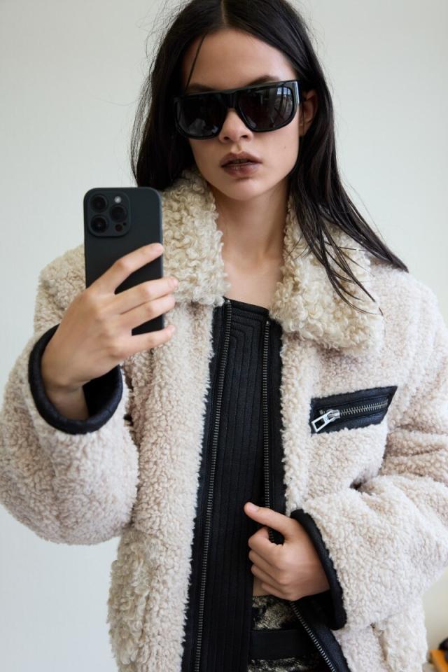 デシグアル（Desigual）/【5サイズ展開/2WAY】ショート ボアジャケット 