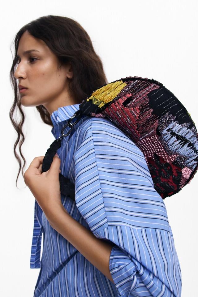 デシグアル（Desigual）/【2WAY】ビーズショルダーバッグ