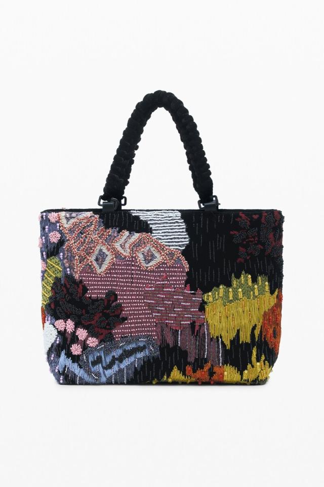 デシグアル（Desigual）/【2WAY / A4収納可】中型ビーズショルダーバッグ_4