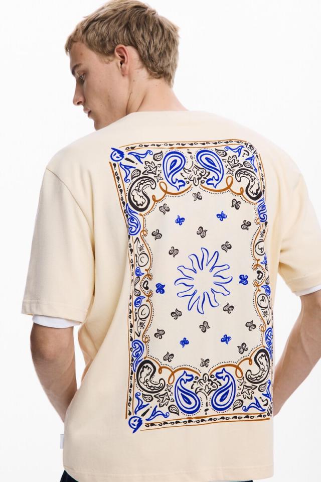 デシグアル（Desigual）/【5サイズ展開/S/XXL】ペイズリー柄のTシャツ_1