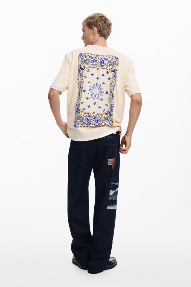 デシグアル（Desigual）/【5サイズ展開/S/XXL】ペイズリー柄のTシャツ_3