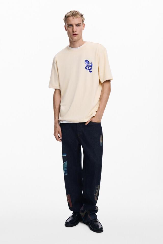 デシグアル（Desigual）/【5サイズ展開/S/XXL】ペイズリー柄のTシャツ_4
