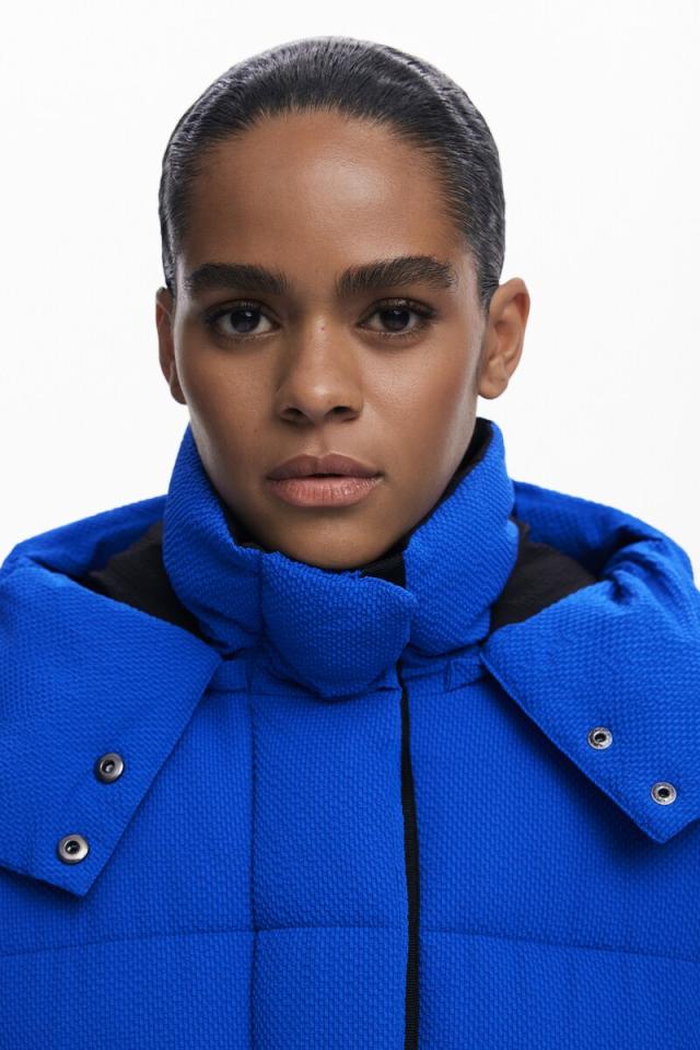 デシグアル（Desigual）/【5サイズ展開/XS/XL】ベルト付きロング中綿