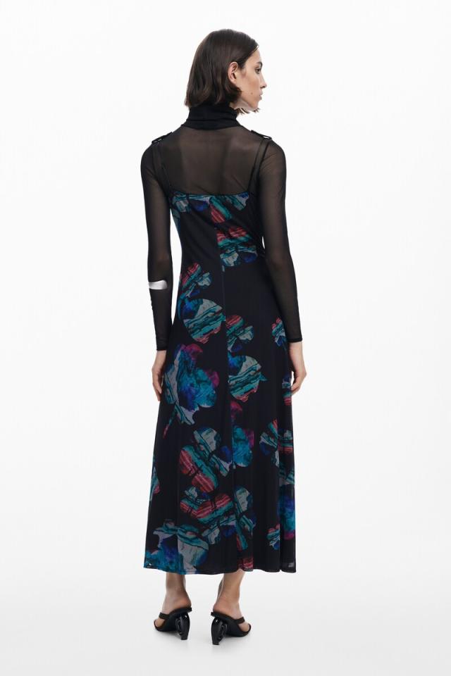 デシグアル（Desigual）/【5サイズ展開/XS/XL】2 in 1ミディスリップドレス by クリスチャン・ラクロワ_2