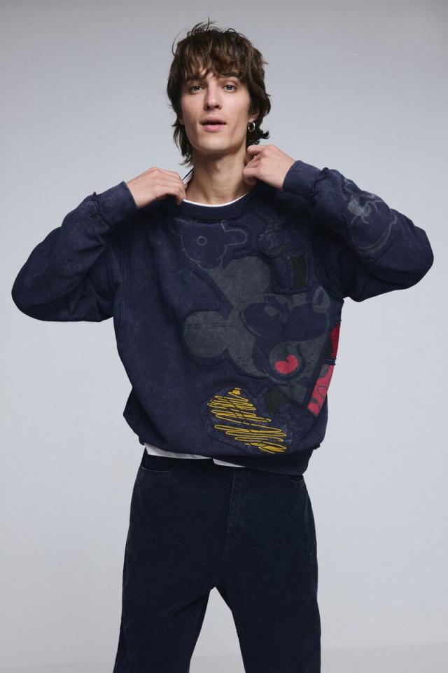 【NEW】デシグアル（Desigual）/【4サイズ展開】ミッキーマウスタイダイ柄スウェット 2026SS 新作