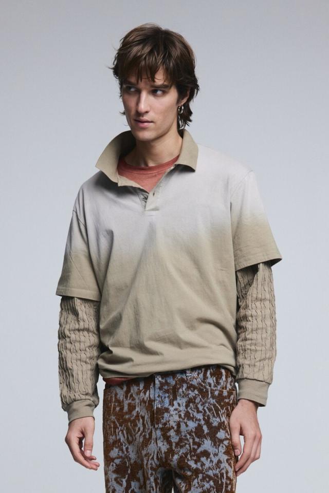 【NEW】デシグアル（Desigual）/【4サイズ展開】長袖ダブルスリーブポロシャツ 2026SS 新作