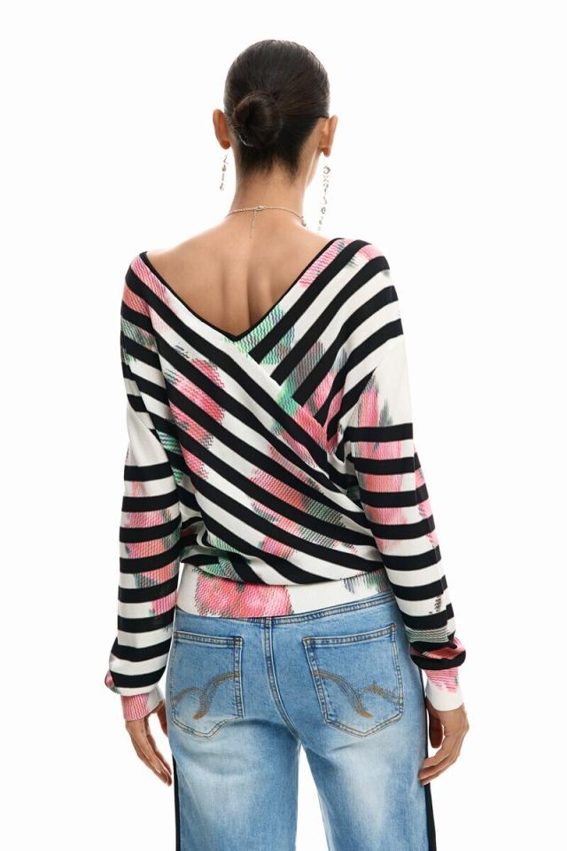 デシグアル（Desigual）/【5サイズ展開】クロスファインセーター 2026SS_2