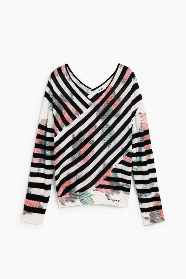 デシグアル（Desigual）/【5サイズ展開】クロスファインセーター 2026SS_4
