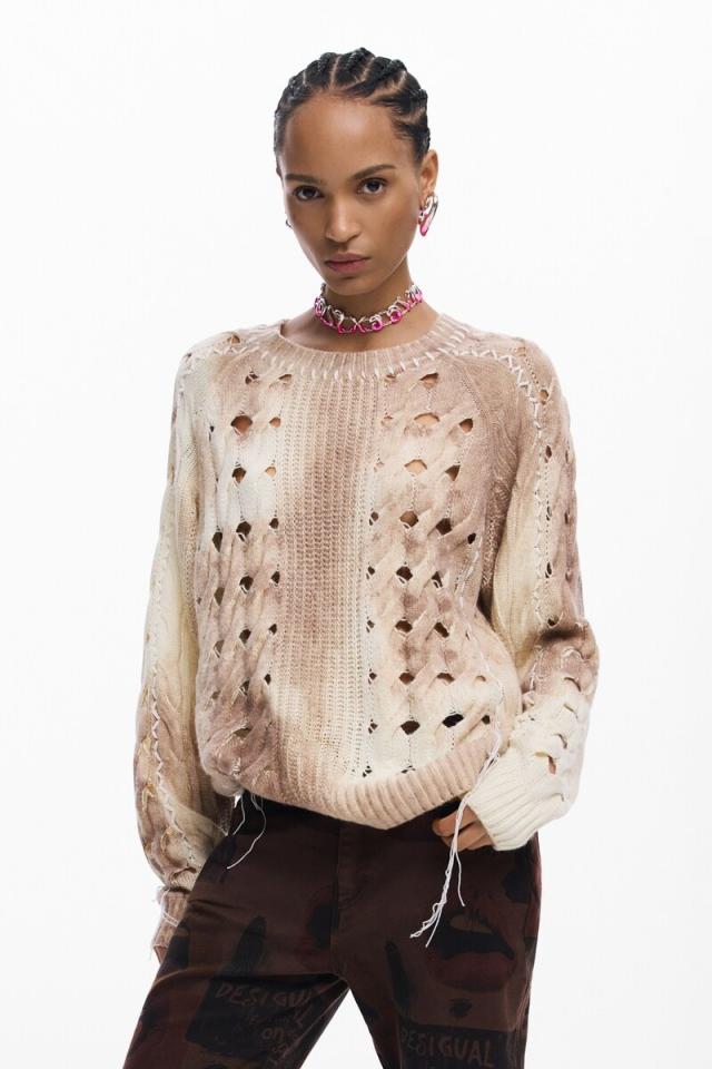 【NEW】デシグアル（Desigual）/【3サイズ展開】厚手ニットセーター 2026SS 新作