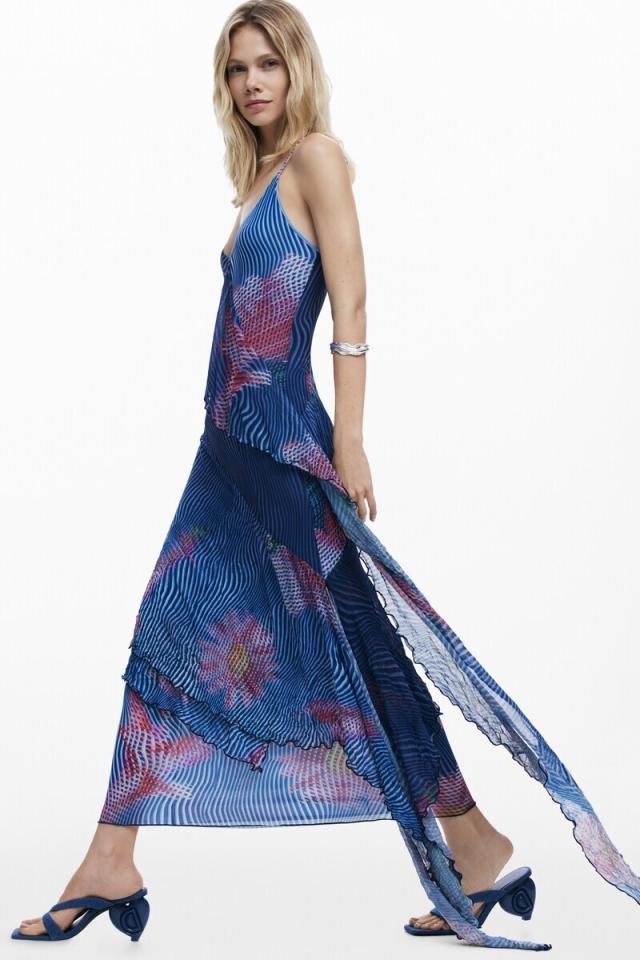 デシグアル（Desigual）/【5サイズ展開】ピクセルフラワーフリルドレス 2026SS_1