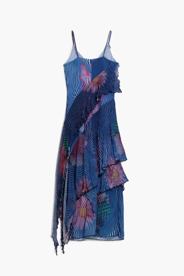 デシグアル（Desigual）/【5サイズ展開】ピクセルフラワーフリルドレス 2026SS_3