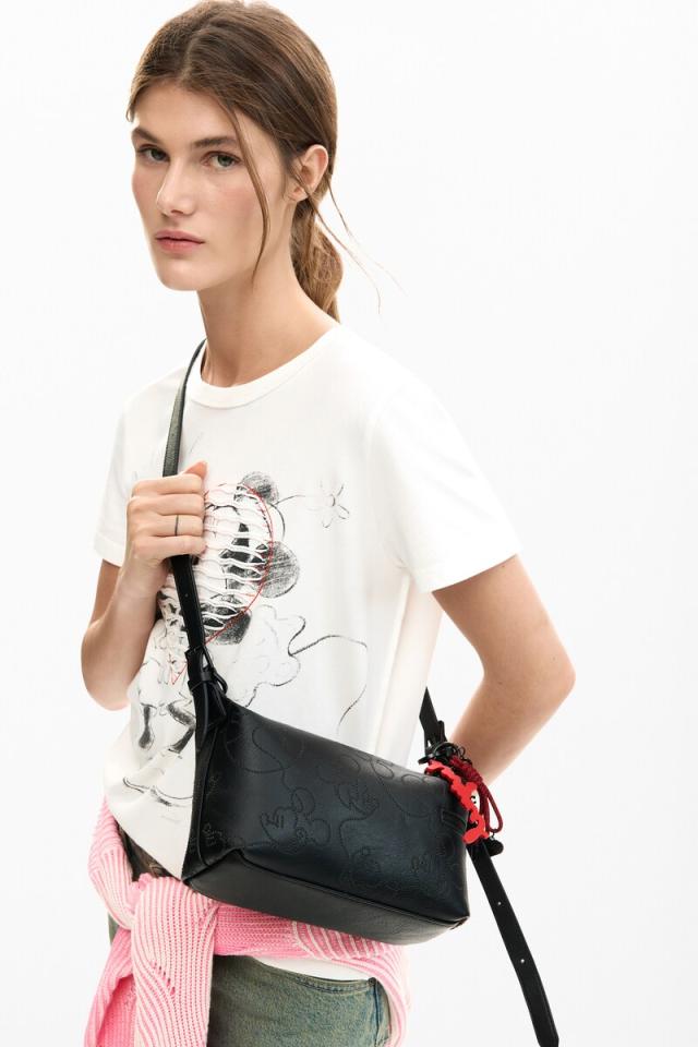 デシグアル（Desigual）/ミッキーマウス刺しゅう ショルダーバッグ 2026SS 新作