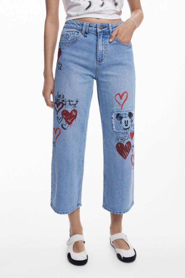 デシグアル（Desigual）/【6サイズ展開】ミッキーマウス ハート デニムパンツ 2026SS 新作