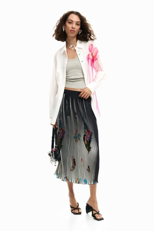 デシグアル（Desigual）/【5サイズ展開】プリーツスカートコラージュ 2026SS 新作_1