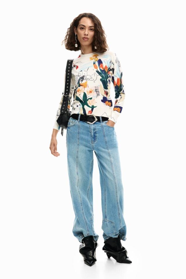 デシグアル（Desigual）/【5サイズ展開】フラワー柄ニットソー 2026SS 新作_1
