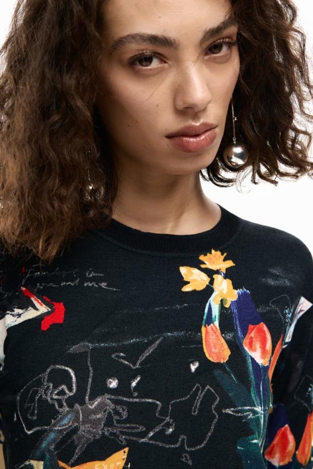 デシグアル（Desigual）/【5サイズ展開】フラワー柄ニットソー 2026SS 新作_9