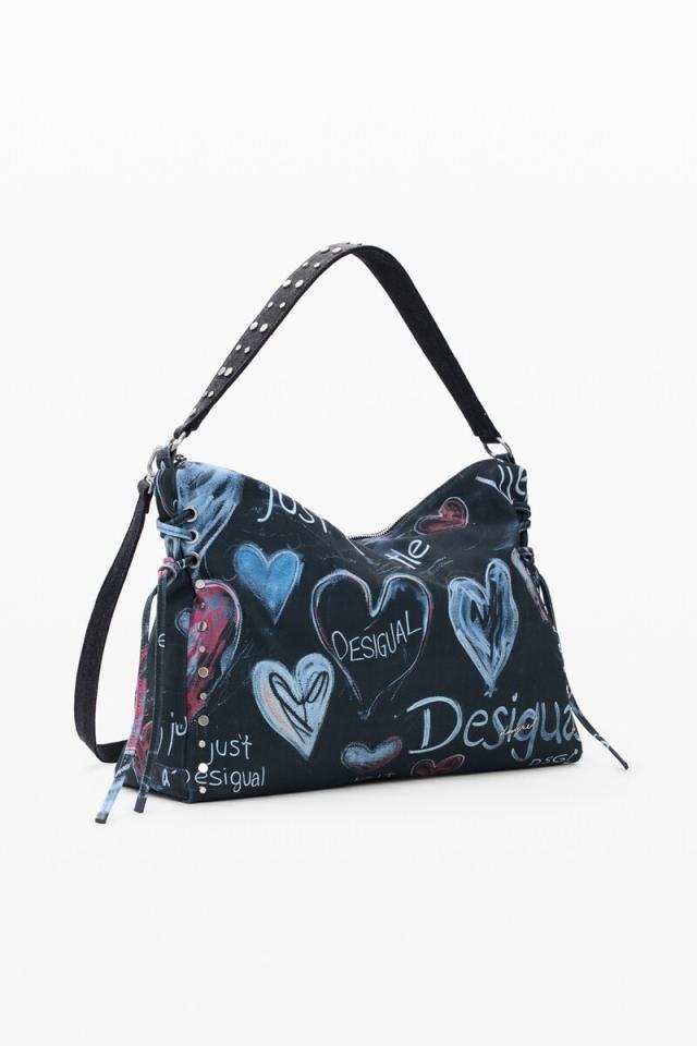 デシグアル（Desigual）/【A4納める可/2WAY】グラフィティハート柄ショルダーバッグ 2026SS