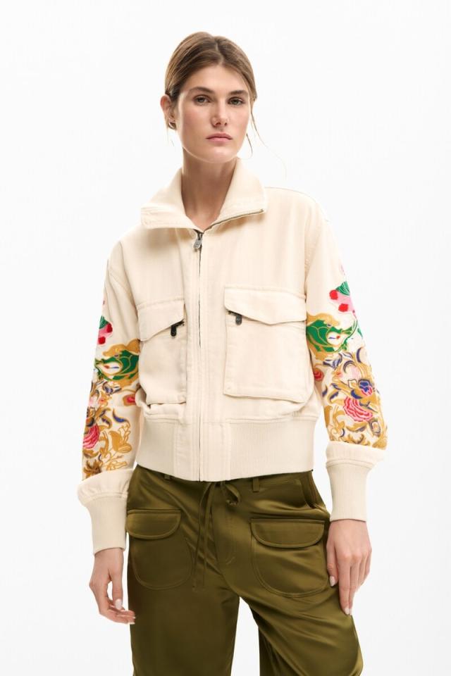 デシグアル（Desigual）/【5サイズ展開】花柄パッチジャケット 2026SS 新作