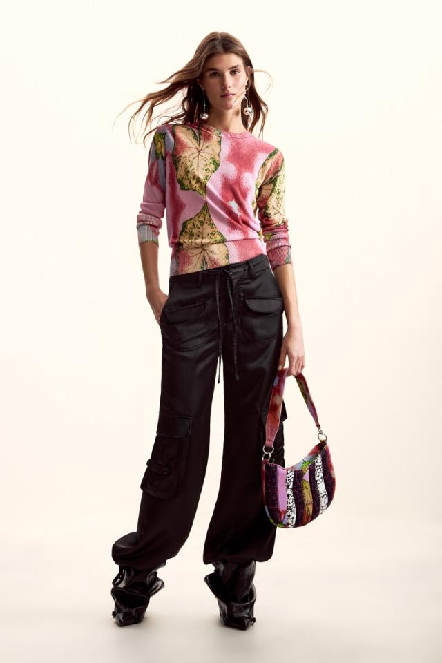 デシグアル（Desigual）/【5サイズ展開】ライトウェイト リーフ柄セーター by クリスチャン・ラクロワ 2026SS_1
