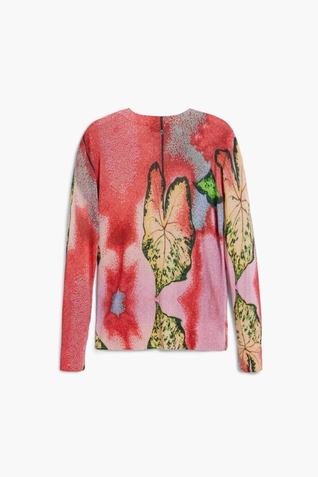 デシグアル（Desigual）/【5サイズ展開】ライトウェイト リーフ柄セーター by クリスチャン・ラクロワ 2026SS_5