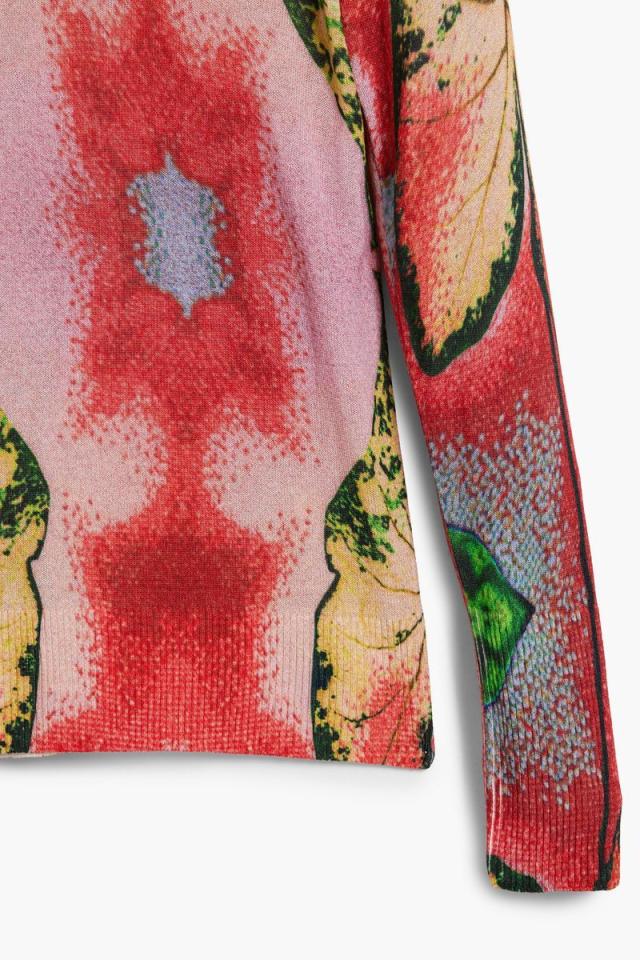 デシグアル（Desigual）/【5サイズ展開】ライトウェイト リーフ柄セーター by クリスチャン・ラクロワ 2026SS_4