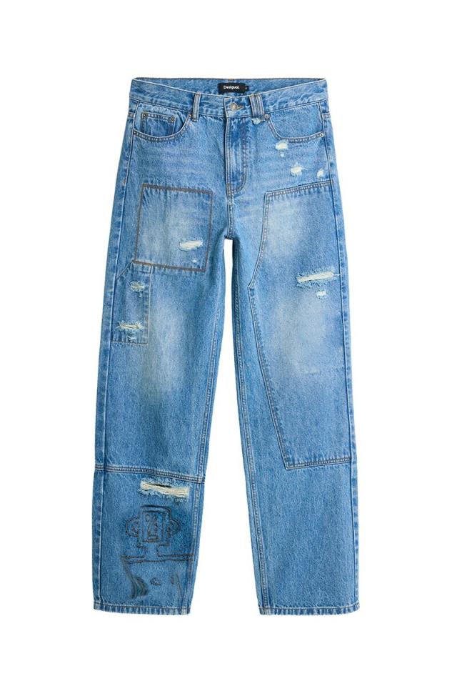 デシグアル（Desigual）/【6サイズ展開】ステッチデニムパンツ 2026SS_5