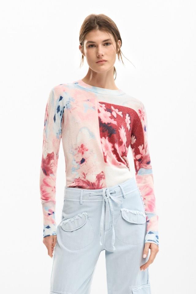 デシグアル（Desigual）/【5サイズ展開】花柄の薄手セーター 2026SS 新作