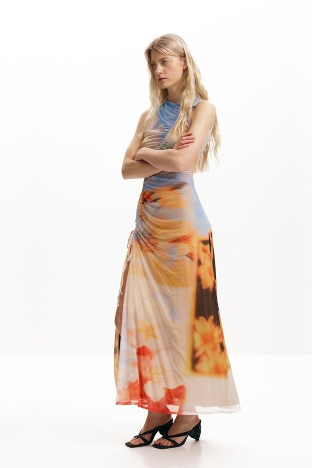 【NEW】デシグアル（Desigual）/【5サイズ展開】フラワー ドロスト ロングドレス 2026SS 新作_3