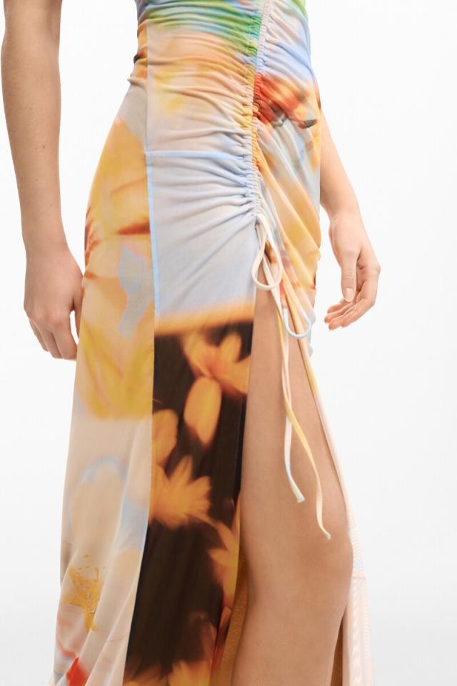 【NEW】デシグアル（Desigual）/【5サイズ展開】フラワー ドロスト ロングドレス 2026SS 新作_5