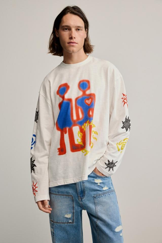 デシグアル（Desigual）/【4サイズ展開/ユニセックス】プリントコットンTシャツ 2026SS