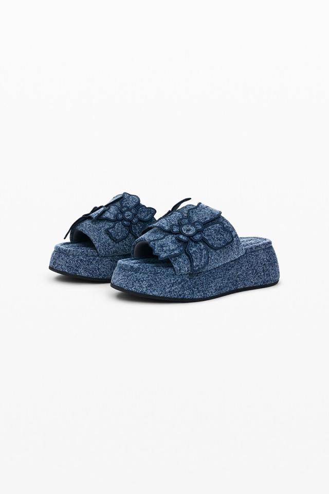 デシグアル（Desigual）/デニムプラットフォームサンダル 2026SS