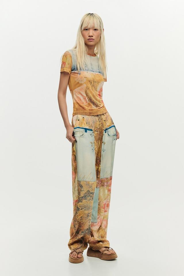 デシグアル（Desigual）/【5サイズ展開】ハイブリッドプリントパンツ 2026SS 新作_4