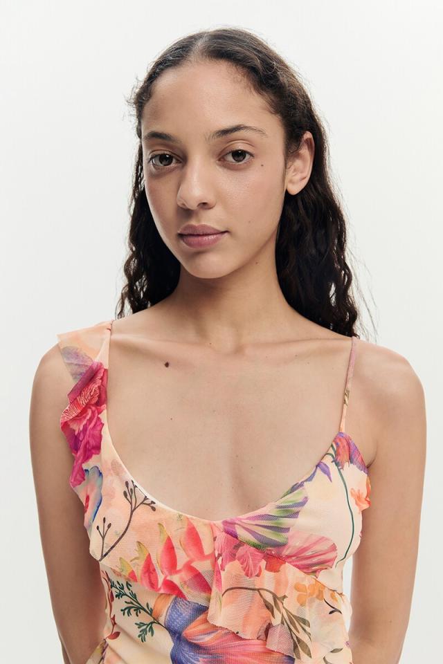 【NEW】デシグアル（Desigual）/【5サイズ展開】フラワープリントキャミソール by クリスチャン・ラクロワ 2026SS 新作_3
