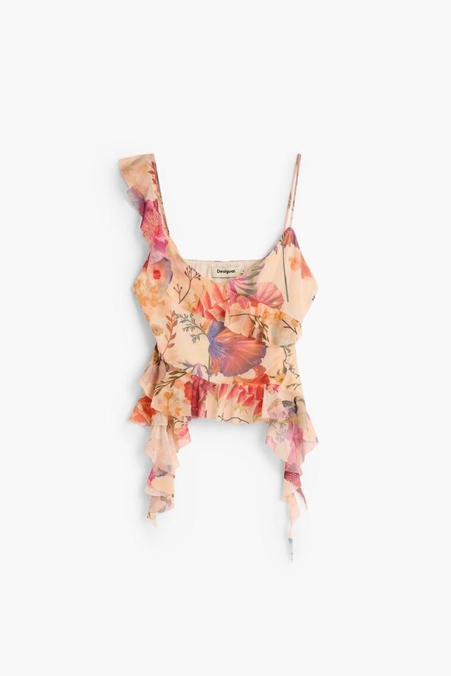 【NEW】デシグアル（Desigual）/【5サイズ展開】フラワープリントキャミソール by クリスチャン・ラクロワ 2026SS 新作_4