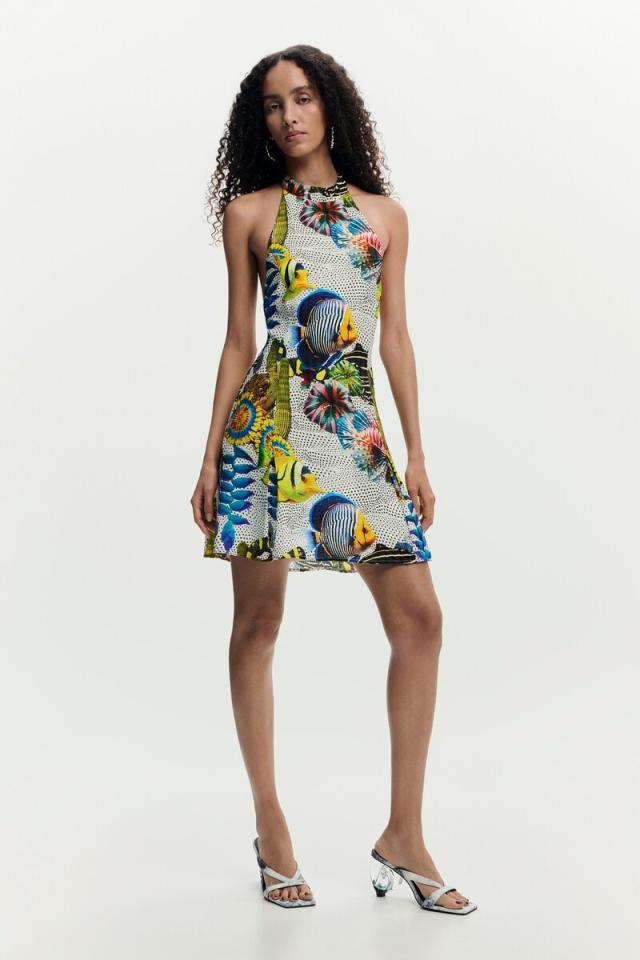 デシグアル（Desigual）/【5サイズ展開】ホルダーネックSEAドレス by クリスチャン・ラクロワ 2026SS 新作