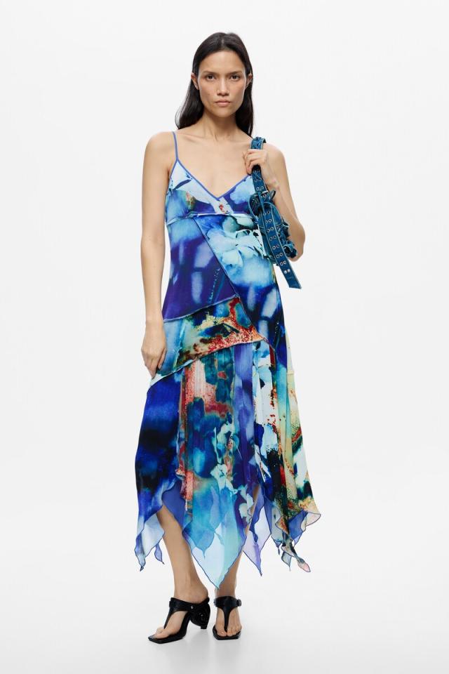 【NEW】デシグアル（Desigual）/【5サイズ展開】プリント入りアシンメトリードレス 2026SS 新作_3